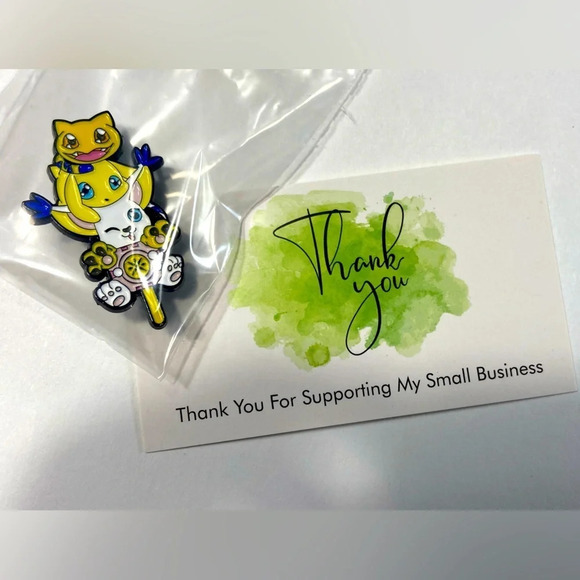 Digimon - The Crest of Light w/ Nyarmon, Salamon & Gatomon - 💗 - Picture 5 of 5